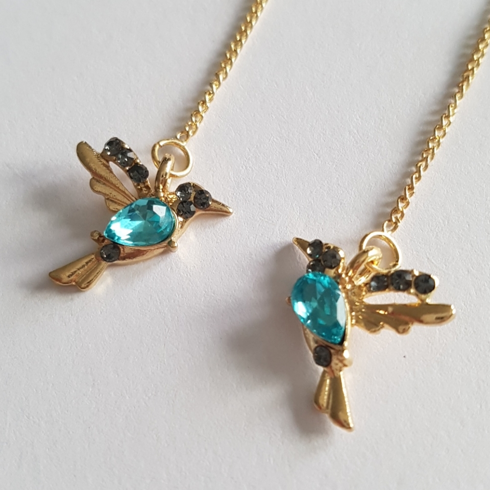 Little Birds Long Drop Earrings